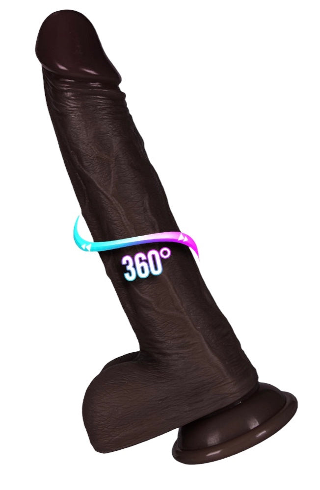 Realistic Thrusting Vibrator with Suction Cup & Remote