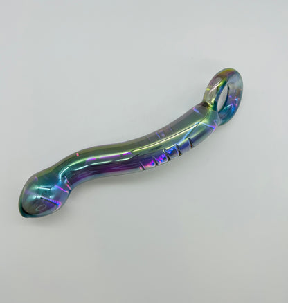 Holographic Glass Dildo With Handle