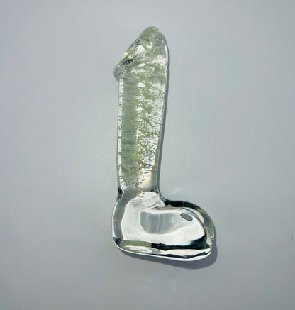 Glow Glass Penis Dildo