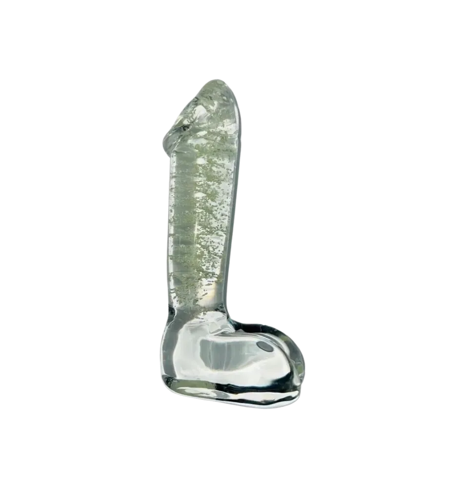 Glow Glass Penis Dildo