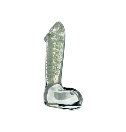 Glow Glass Penis Dildo