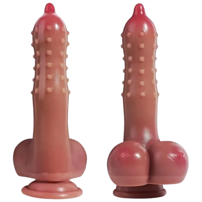 Realistic Collection Bundle - Includes: Dots Dildo & Curvy Dragon Dildo