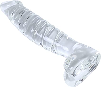 Realistic Clear Glass Penis Dildo