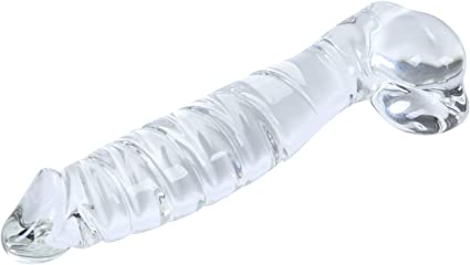 Realistic Clear Glass Penis Dildo