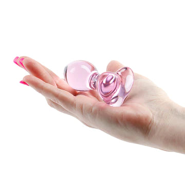 Heart Glass Anal Plug